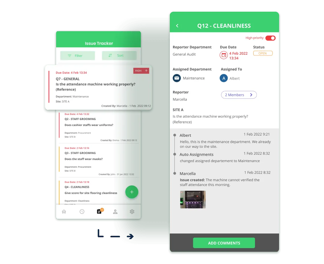 Digital Checklist for Frontliner 5. Issue Tracker 01