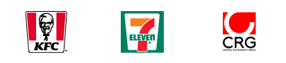 Nimbly Client KFC, 7-11, Central Restaurant Group