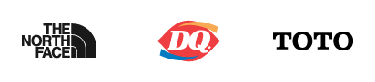 Nimbly Client The North Face, Dairy Queen, TOTO
